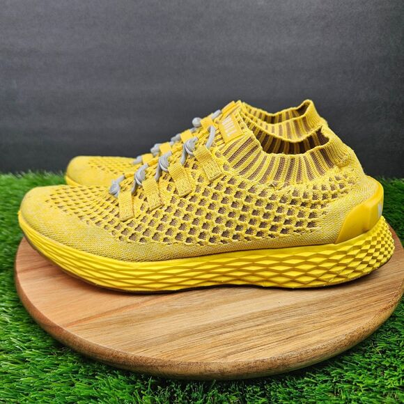 NOBULL Lemon Drop Diamond Knit Runner Athletic Yellow Shoes Men’s 8 Women’s 9.5 - Picture 5 of 12